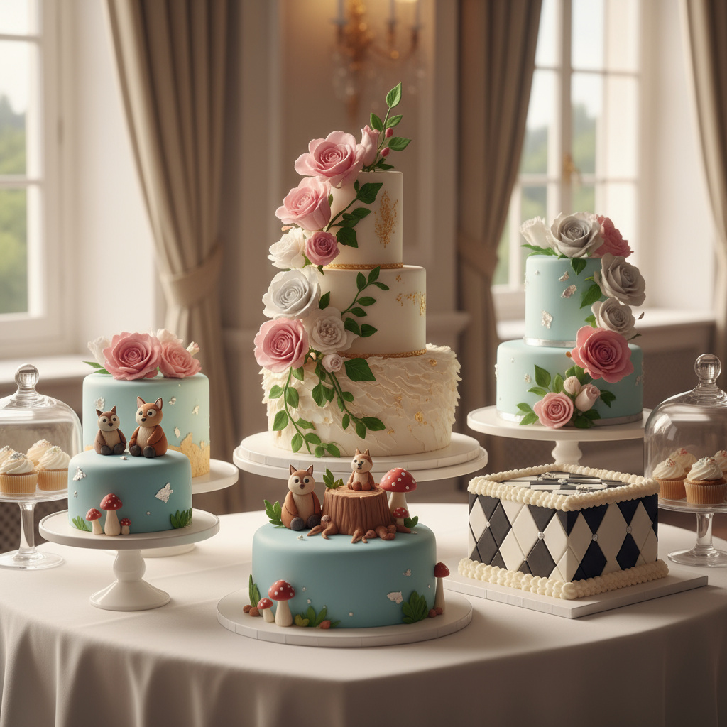 مجموعة كعكات مخصصة من CakeFlux Doha